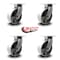 Service Caster 8 Inch Extra Heavy Duty Semi Steel Cast Iron Wheel Swivel Caster SCC, 4PK SCC-KP92S830-SSR-4 - alternate 6